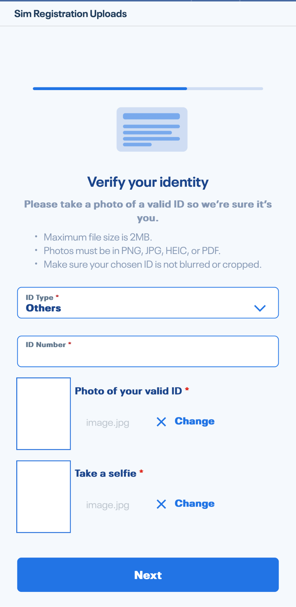 Globe Verify Your Identity