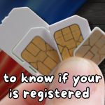 how to know if your sim is registered