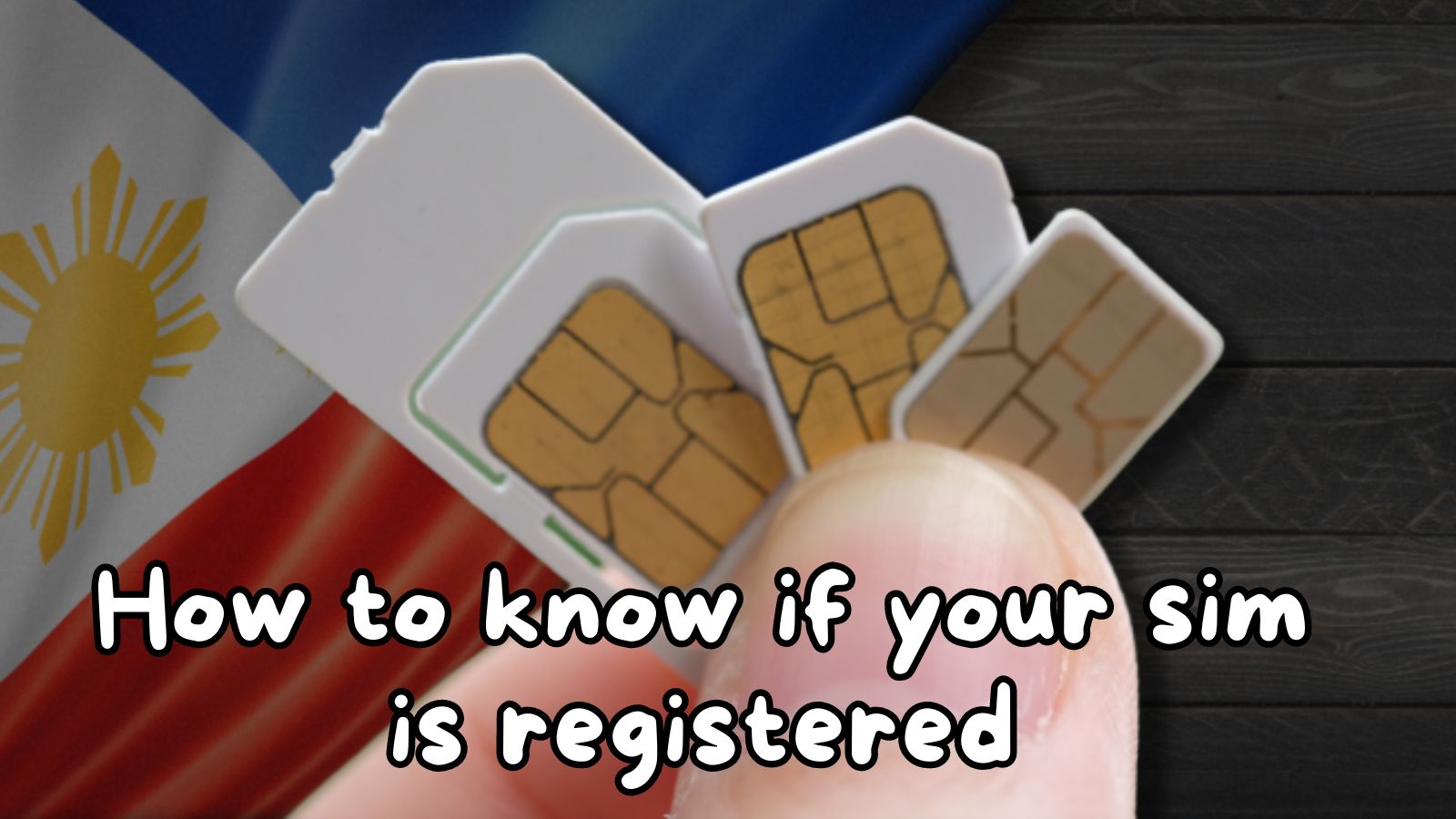 how to know if your sim is registered